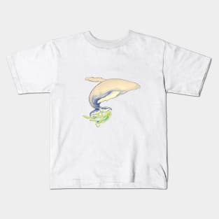 Humpback whale jump Kids T-Shirt